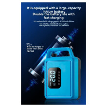 Electric Paddle Board Pump with LED Display Auto-Off Intelligent Dual-Stage Inflation Deflation for Kayaks and Boats