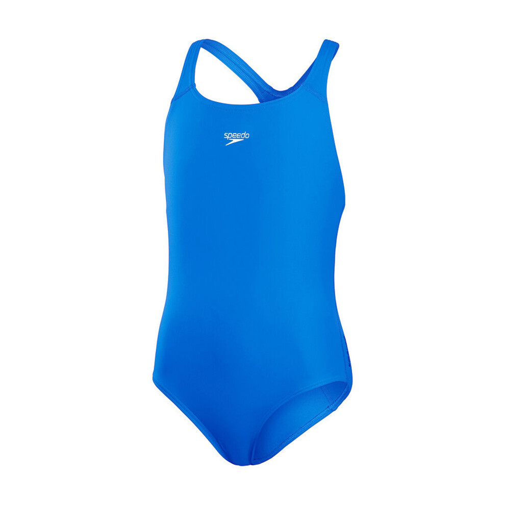 Speedo (13-14 Years, Bondi ) Girls Medalist Eco Endurance+ One Piece Swimsuit Blue