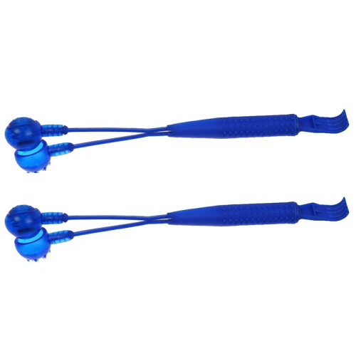 2X Plastic  2 in 1 Magnetic Hammer Knock Massager Back Scratcher