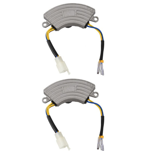 2X Grey 2KW-3KW Generator Petrol Automatic Voltage Regulator AVR Aluminum Shell
