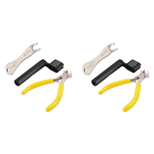 6Pcs Guitar Repair Maintenance Tool Guitar String Winder, Guitar Bridge Pins Puller Peg Remover
