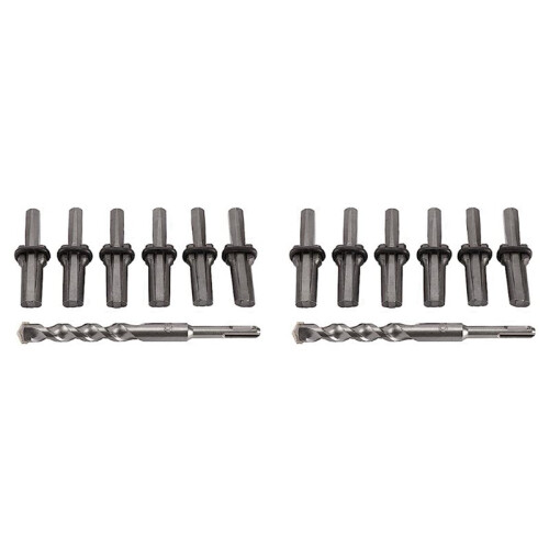 2X Stone Splitter Hand Tool Kit Stone Splitter with Drill Bit Tools for Splitting Granite Rock Concrete Marble