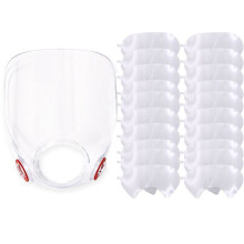 Replacement Parts Lens Assembly and 20 Packs 6885 Lens Cover for 6885, 6000, 6700, 6800, 6900 Series Respirator Mask