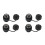 4PCS RJ45 Panel Mount Coupler, IP68 Shielded Industrial Panel Mount Ethernet LAN Through Connector for CAT6/CAT5E/CAT5 1