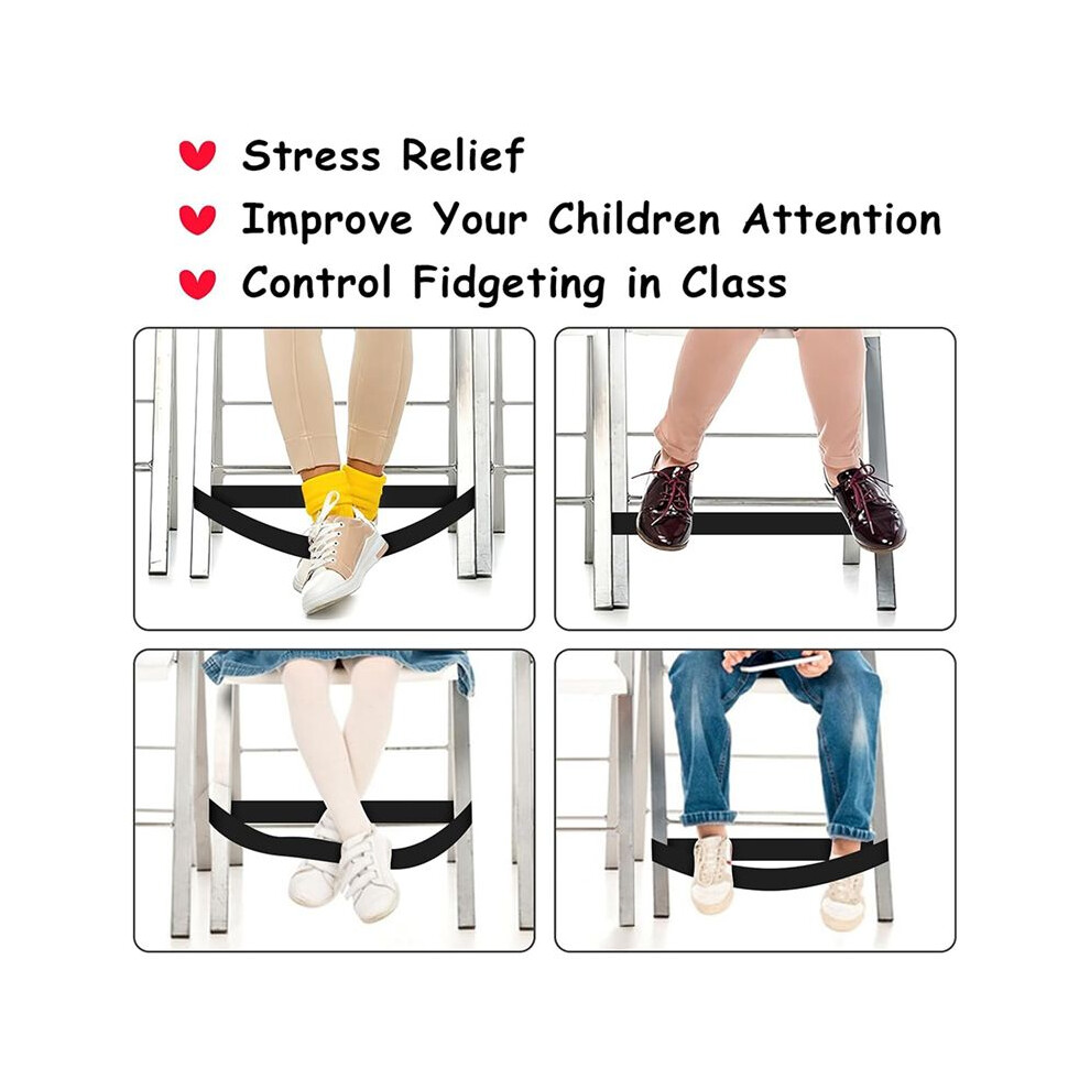 20 Pack Chair Bands For Kids With Fidgety Feet, Adhd Tools For Kids, Room Must Haves For Adhd Kids Fidget Chair Bands 4712931215700