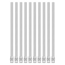 10 Pcs Blunt Tip Dispensing Needles 4 Inch, 12 Gauge Stainless Steel Blunt Needles Fluid Applicator 8G