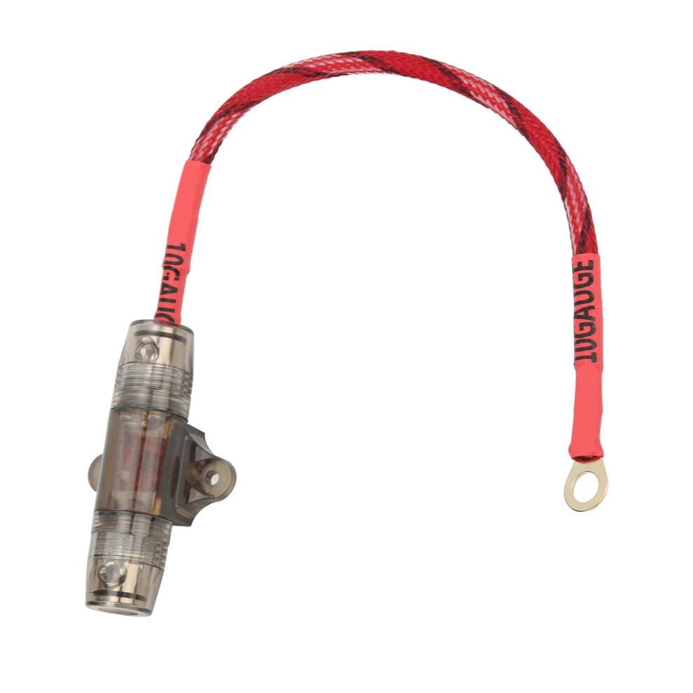 10 Gauge Audio Fuse Cable Copper O Terminal 7293282899094