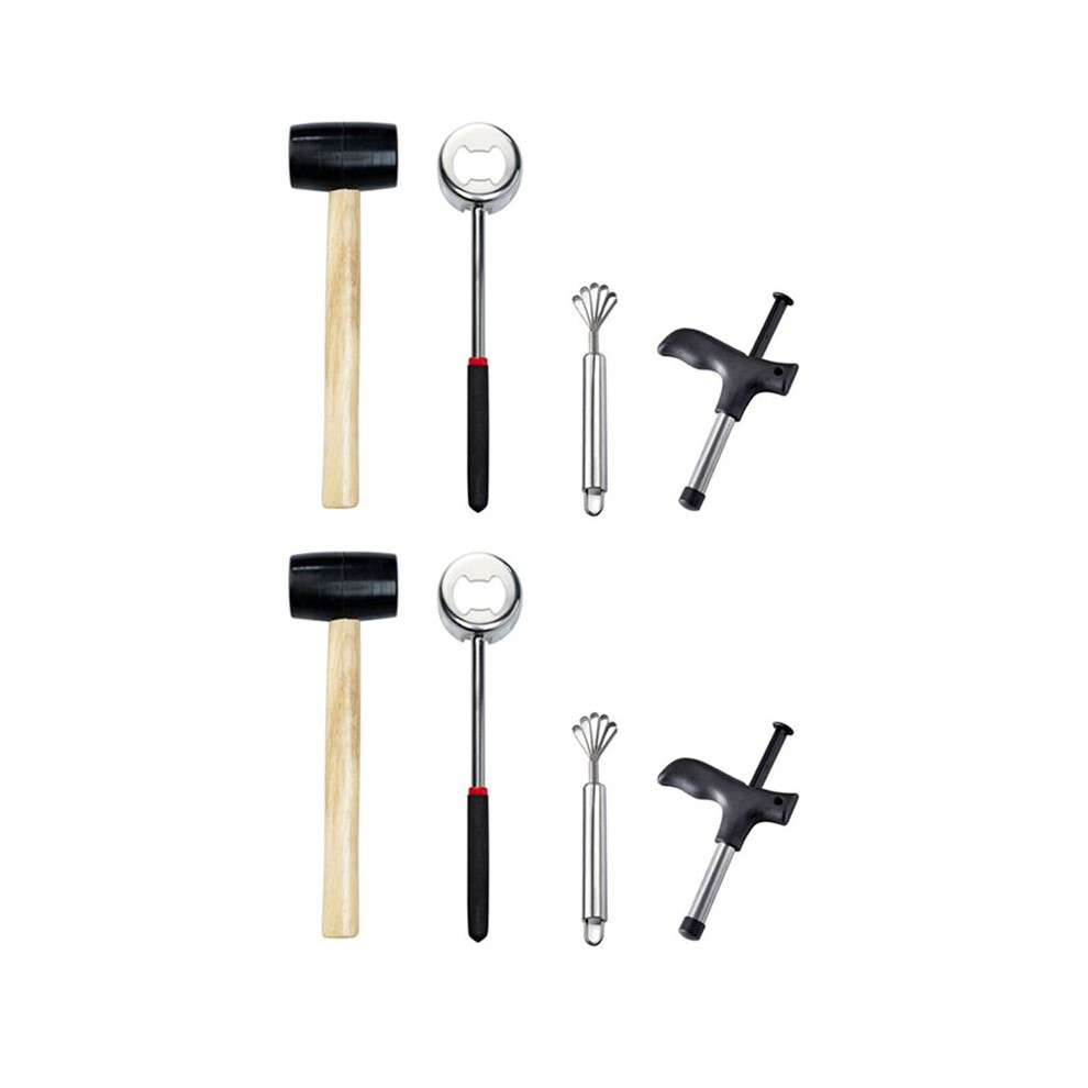8Pcs Coconut Opener Tool Stainless Steel Coconut Opener Driller Cut Hole Tool Fruit Openers Tools Durable 4711483799256