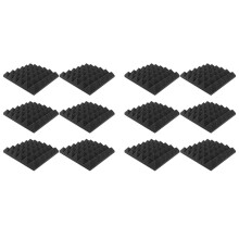 12-Pack Zelfklevende Geluiddichte Wandpanelen 2X12X12 Inch Geluiddichte Schuimpanelen voor Muur, voor Thuis, Opnamestudio, Kantoor