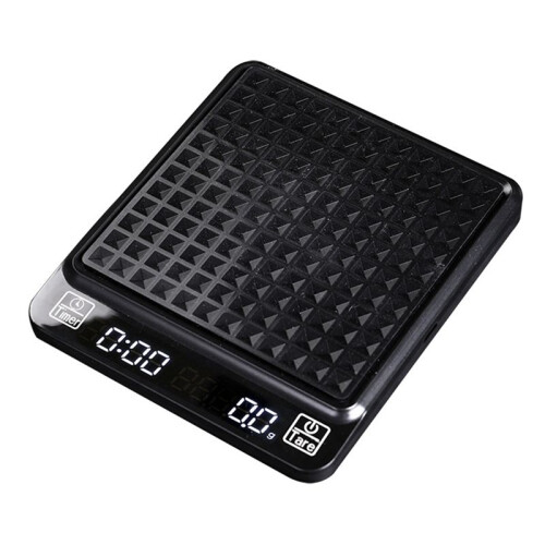 Digital Coffee Scale with Timer, Scale Timing Rechargeable Coffee Scale for Pour over and Drip Coffee, 3kg/0.1g