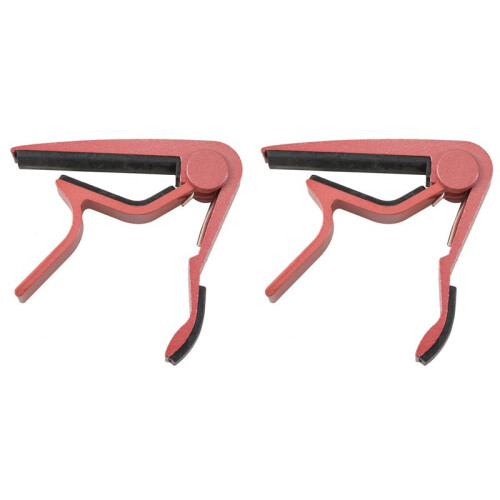 2X Clamp Key Trigger Capo for Acoustic Electric Classic Guitar () 1