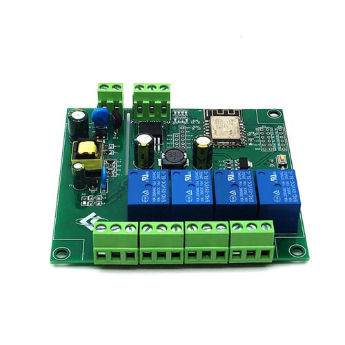 2X 4 Channel ESP8266 WIFI Relay Module ESP-12F Development Board AC90-250V/DC7-30V/5V E-WeLink APP Remote Control 2