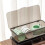Tea Set Tableware Storage Box with Lid Dustproof Box Kitchen Bowl and Chopsticks Storage Box Cosmetics Storage Gray 6