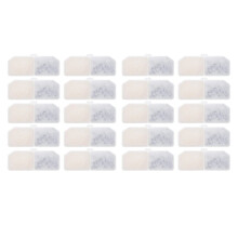 Filtres à Charbon Actif pour Fontaines à Eau pour Animaux (Lot de 20) - Noyau en Résine pour Distributeurs D'Eau Intelligents pour Chats et Chiens