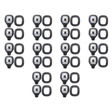 Luce Ricaricabile USB da 20 Pezzi per Cappello un Cuffia un LED, Cappuccio per Lampada Frontale Sostituibile Luce per Cappello DIY per Uomini e Donne