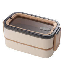 Dubbellagers Rostfritt Stål Mikrovågsugn Bento Box Läcksäker Lunchbox Camping Portabel Bento Box med Isolerad Påse