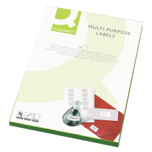 Q-Connect Multi-Purpose Label 99.1x67.7mm 8 per A4 Sheet Pack of 100 White