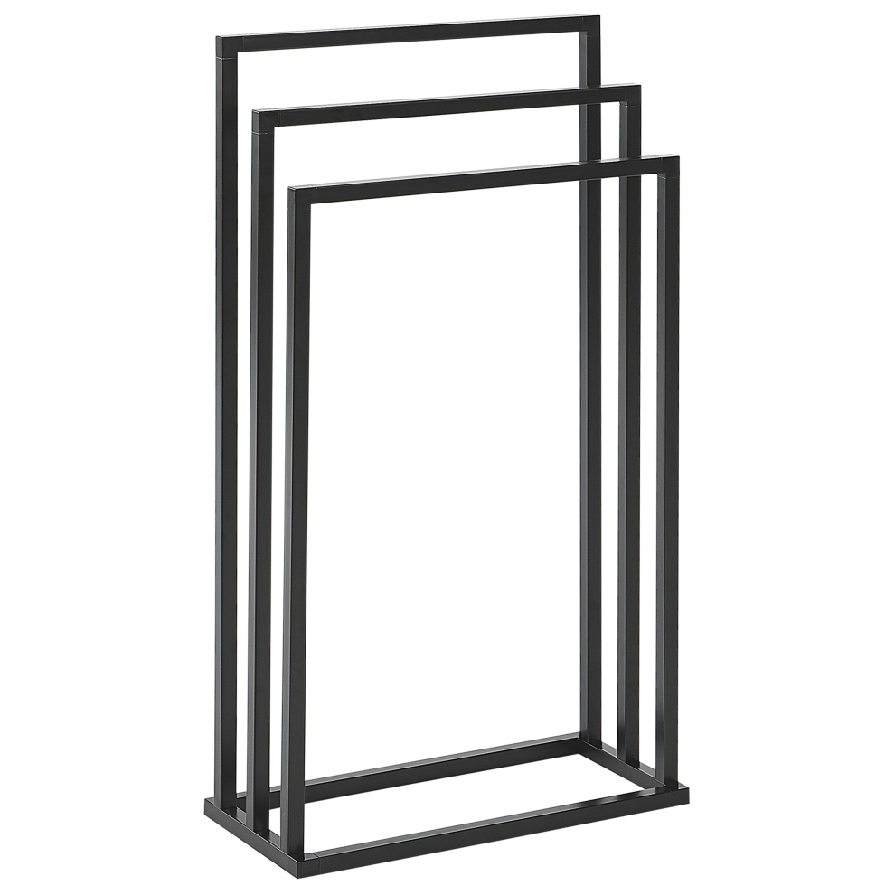 Beliani Towel Stand Charras Metal Black