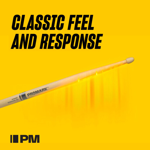 ProMark Classic Forward 5B Hickory Drumsticks, Oval Nylon Tip, 1 Pair 1