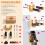 CAHAYA Guitar Wall Mount Adjustable Hook Stand U-Shaped Black 6