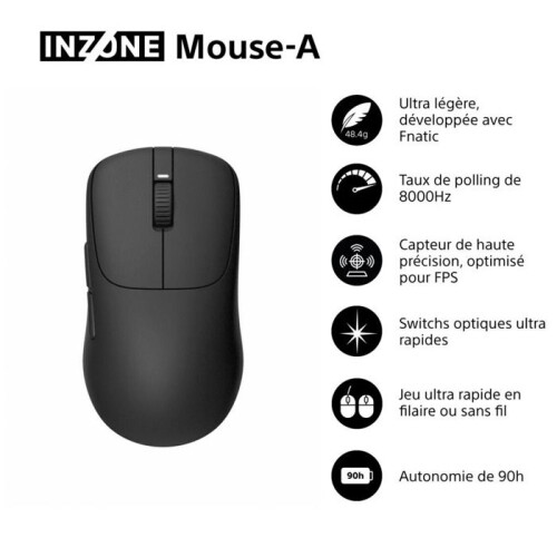 Sony Mouse da gioco wireless Sony INZONE - Fnatic 1
