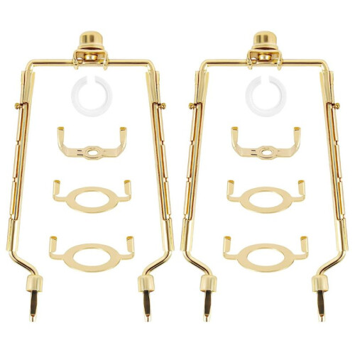 Suporte de Harpa de Abajur de 7 Polegadas Kit de Harpa de Lâmpada AjustáVel E14, E26, E27 Adaptador de Base de Luz Suporte de Abajur de Moldura de