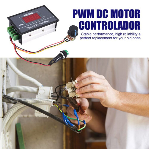 PWM  Motor Speed Controller with Digital Display 30A PWM Adjustable Speed Stepless Regulator 1