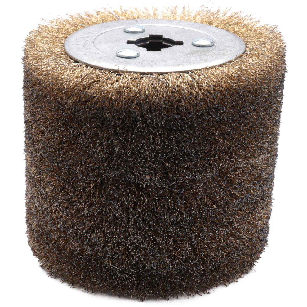 Wire Brush Wheel 0.3Mm Wood Open Paint Polishing Deburring Wheel For Electric Striping Machine 4712567987446