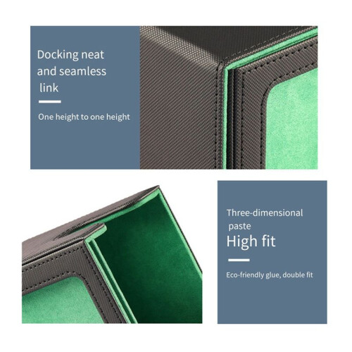 Card Storage Box for Trading Cards ,Card Deck Box with Display Window Card Deck Case Card Deck Box Red 1