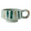 Hand-Painted Retro Graffiti Ceramic Coffee Cups Handmade Rough Pottery Cup Green 1
