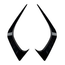 Car Front Bumper Splitter Spoiler Fog Light Canard for 11Th Generation 2021+ Glossy Black