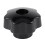 2 Pcs M10 Female Thread Nuts 50mm Plastic Star  Clamping Knob Grip 5