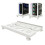 Computer Tower Stand Adjustable Mobile CPU Stand PC Tower Stand with 4 Caster Wheels Fits Most PC, Under Desk Holder 2