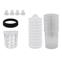 1Set 600CC Tinta DescartáVel Copo Spray Copo Tinta Tanque de Mistura Tipo H/O Pulverizador DescartáVel RáPido Copo