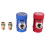 Car AC High/Low Side R1234YF Quick Couplers Adapters Conversion Kit with Manual Couplers 1