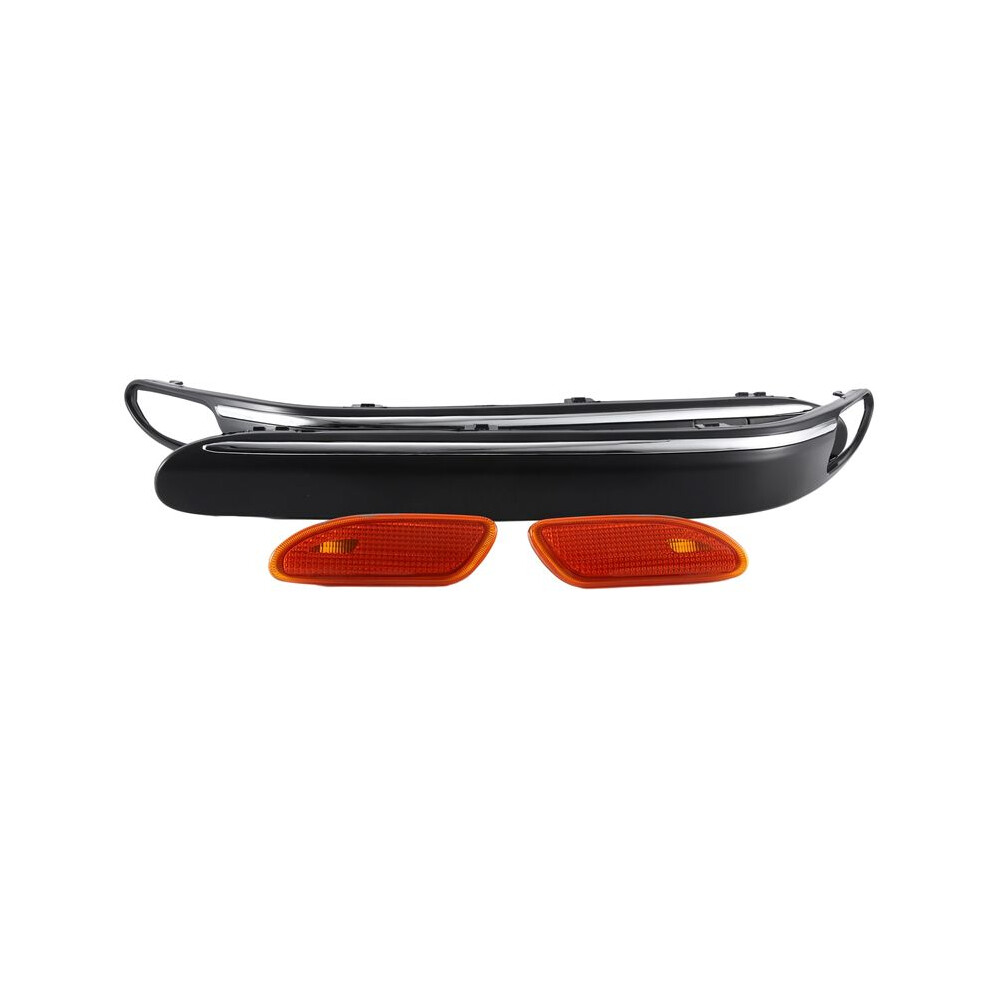 For C-Class W203 C180 C200 American Front Bumper Decorative Strip Lamp Cover 2038852121 2038852122 Yellow 4711967992210