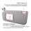 Passenger Front Right Side Sun Visors with Light for  RAV4 2006-2013 Car Accessories 74310-42452-B2 5