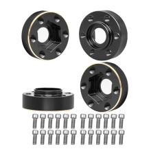 4Pcs Brass Weights 6mm Wheel Hex Hub Widen Adapter for 1/10 RC Crawler 1.9 2.2Inch Wheels Rim Axial SCX10 TRX4