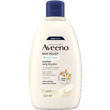 Aveeno Skin Relief Moisturising Body Wash (1x 500ml), Gentle Cleansing Wash with