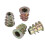 M4x10mm thread interface screw insert nuts 60 pcs for wooden furniture 3