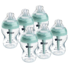 Tommee Tippee Advanced Anti-Colic Baby Bottles for 0m+, Pack of 6 260ml Baby Bot