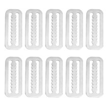 10Pcs 2 Inch Diving Webbing Belt Slide Stopper Weight Retainer Clips with Teeth for Standard 2 Inch (5.1cm)Webbing Belts