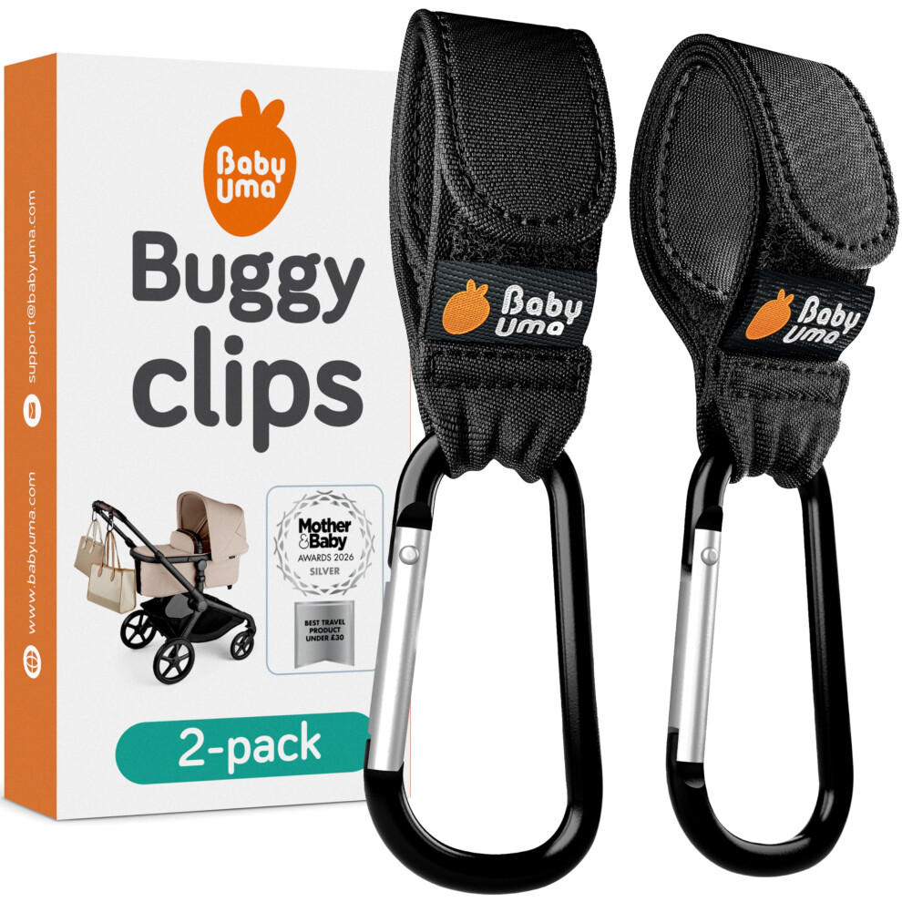 Baby Uma Buggy Clips - 2022 Double-Platinum Winning Pram Clips, Universal Pram A