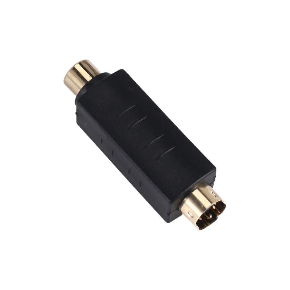 S-Video Male To Rca Female Composite Video Adapter Plug Converter, Din 4 Pin Coupler Extension Connector Adapter 4711123719521