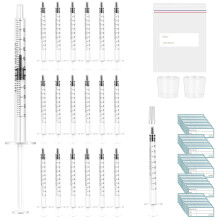 50 Pcs Colostrum Collection Kit, 1ml Syringe with Protective Cap