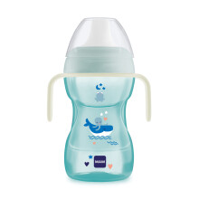 MAM Fun to Drink Cup & Glow Handles | Spill-Free Sippy Cup for Toddlers | Non-Sl