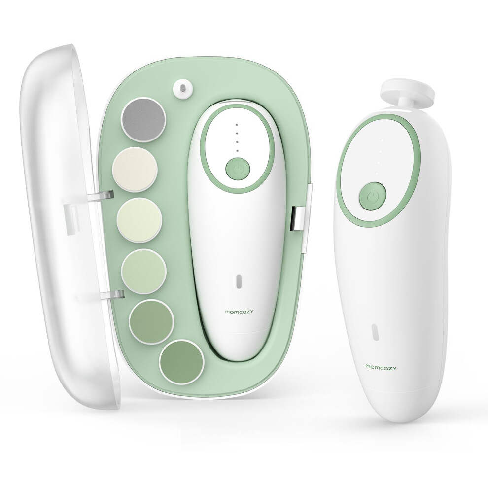 Momcozy Baby Nail File Electric, Gentle Baby Nail Trimmer Electric Rechargeable,