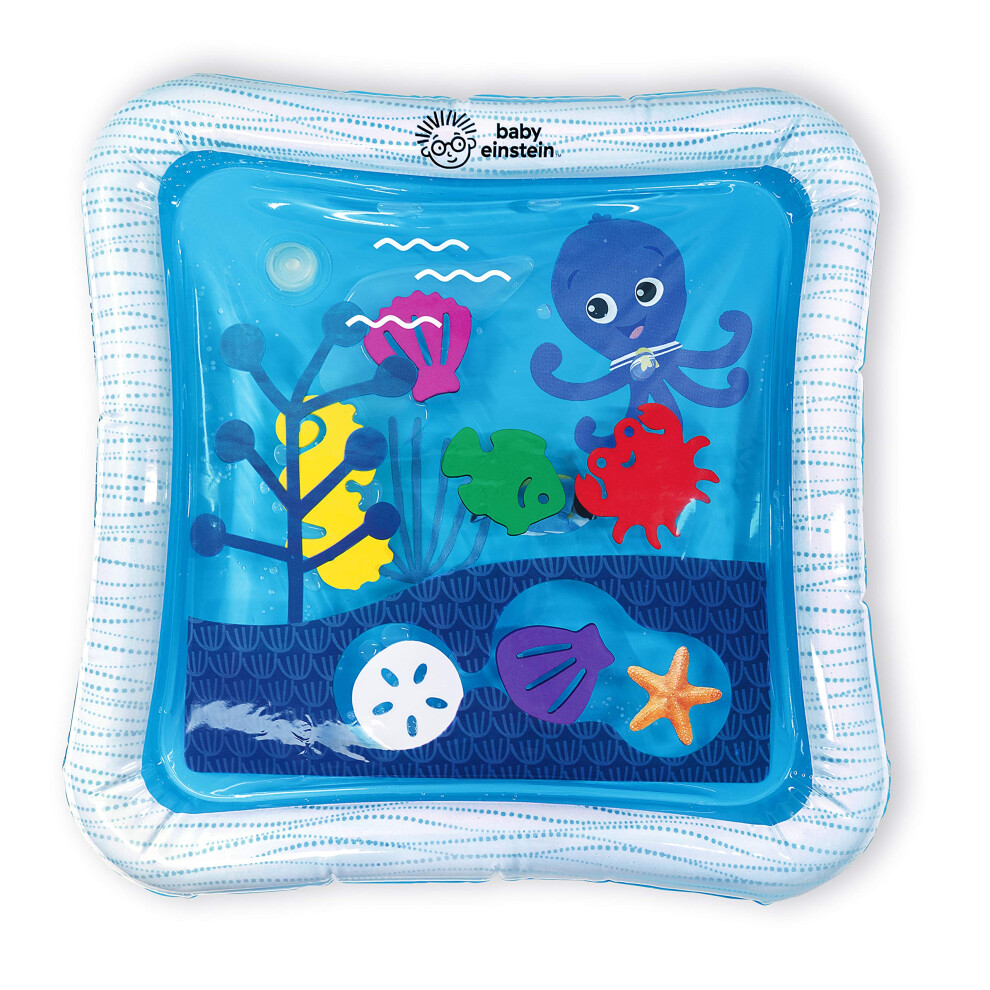 Baby Einstein Tummy Time Water Play Mat, Activity Center And Sensory Toy For Babies - Opus’s Ocean Of Discovery, Newborn And Up, Black (1Er Pack)