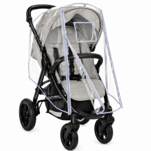 Zamboo Universal Rain Cover for Pram, Pushchair & Buggy with Zip | Transparent Stroller Rain Cover Universal Fit