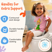Babycurls Toddler Toilet Training Seat with Handles Secure Fit AntiSl